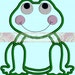 Frog Applique Designs INSTANT DOWNLOAD Embroidery Design Pattern