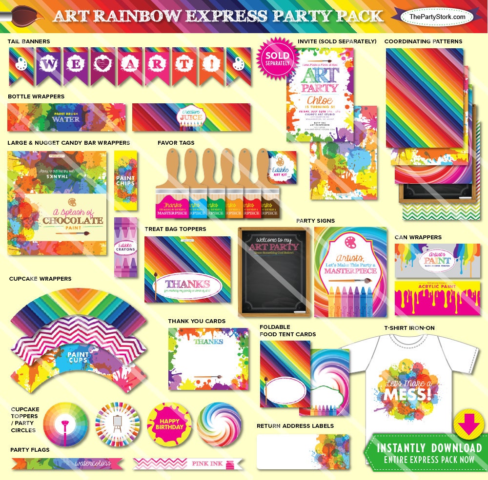 Featured ETSY Products Birthday Party Ideas & Themes