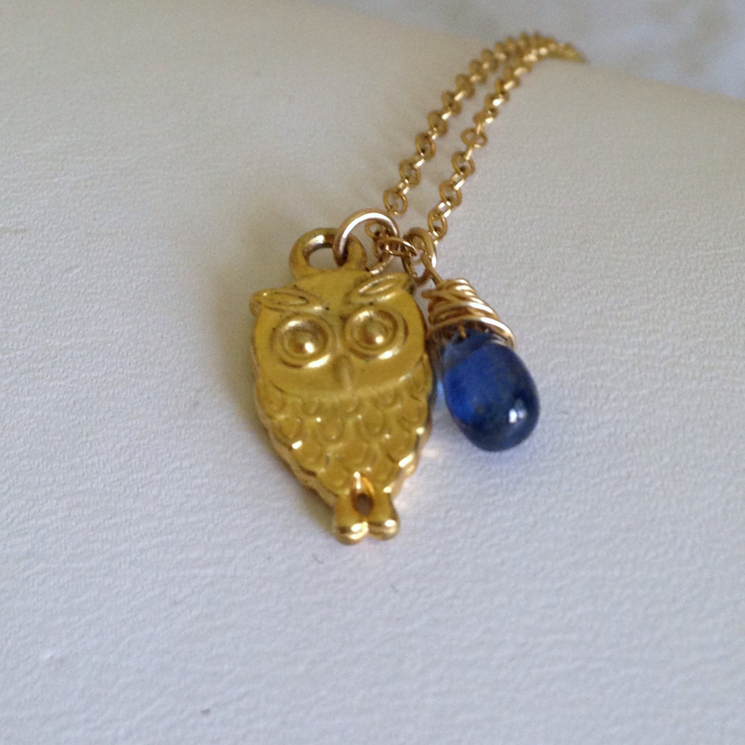 Gold Vermeil He Watches Over Me Night Owl Kyanite