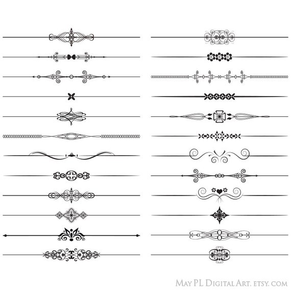 Line Divider Text Text Dividers Wedding Digital