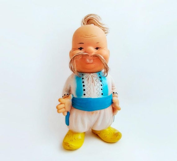 Vintage Rubber Toy Ukrainian Cossack Ukraine Toy