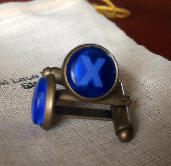 Xbox Cufflinks Blue X button xbox one 360 video games call of
