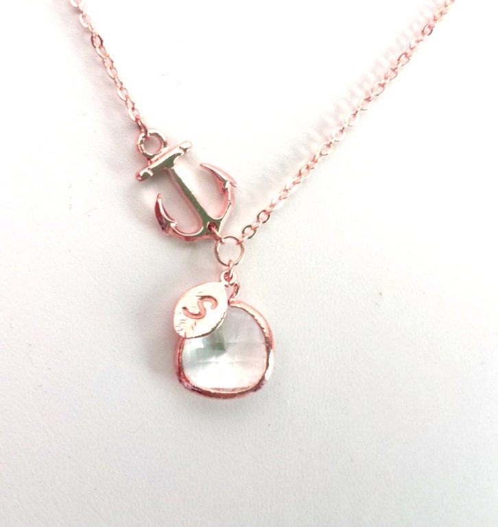 Anchor Necklace ROSE GOLD Jewelry Anchor Pendant Necklace