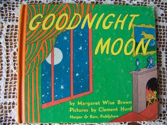 Vintage 1947 Goodnight Moon Book By Margaret Wise Brown. Hard