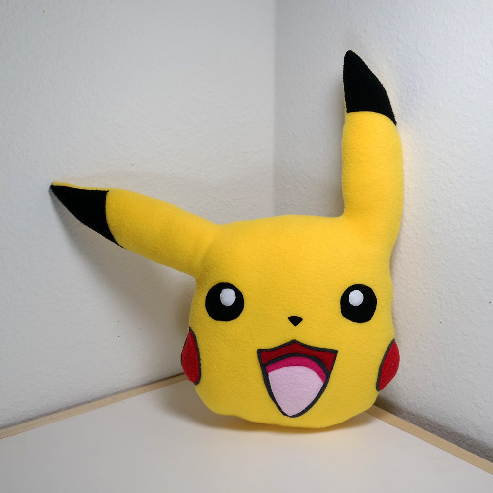 pikachu head pillow