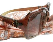 Izod Sunglasses, Oversized Brown, Designer Eyewear, Iconic Preppy Style, Beach, Ski