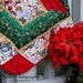 Christmas Tree Skirt Quilt - Kitty Christmas 101