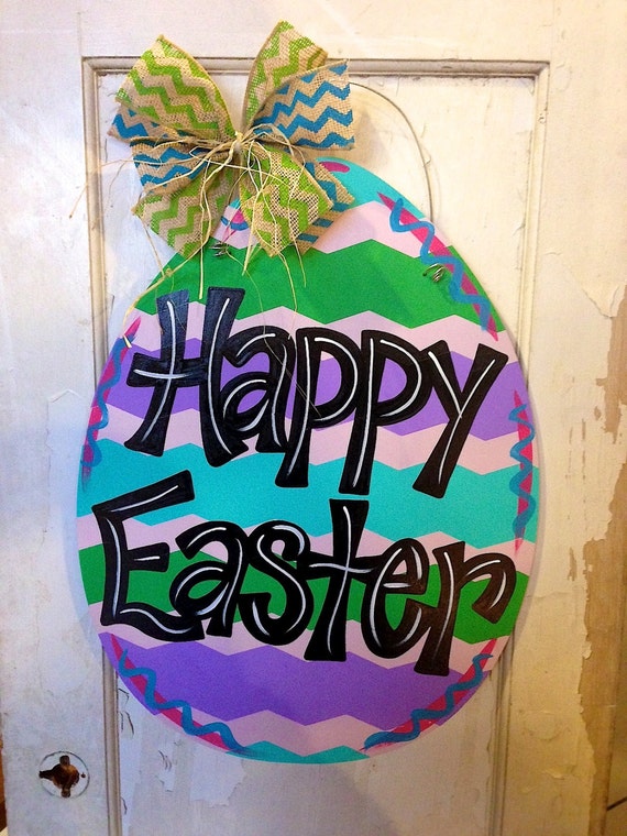 Easter Egg Door Hanger by DoorCreationsbyJess on Etsy