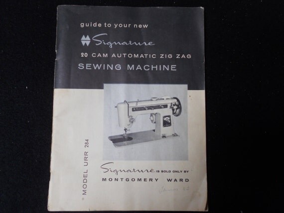 Signature 20 Cam Zig  Zag  Sewing Machine Instruction by 