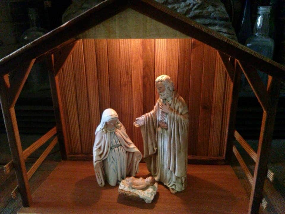 Wooden Nativity Stable Creche Reclaimed by 