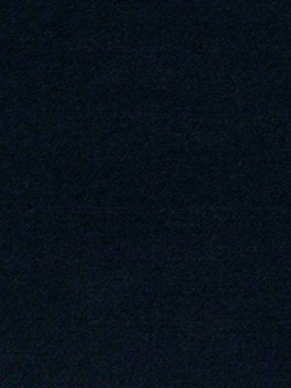 Navy Blue Velvet Upholstery Fabric Solid Color by PopDecorFabrics