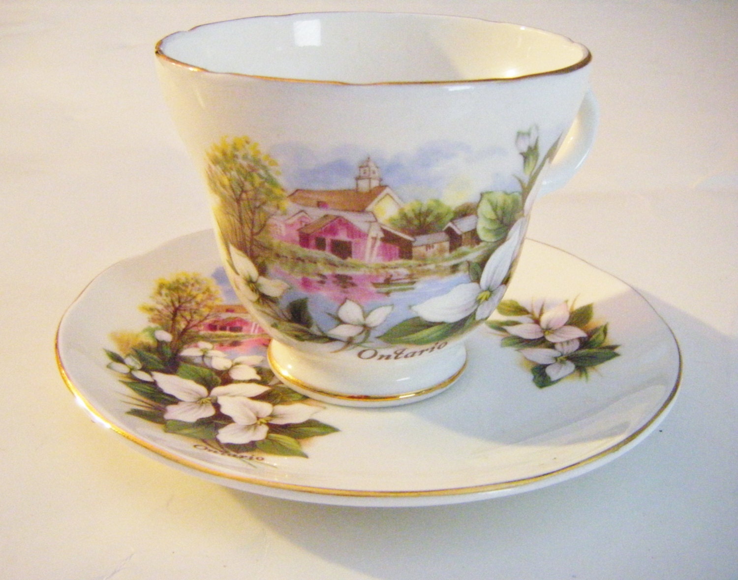 Crown Trent Bone China Staffordshire England Cup and Saucer