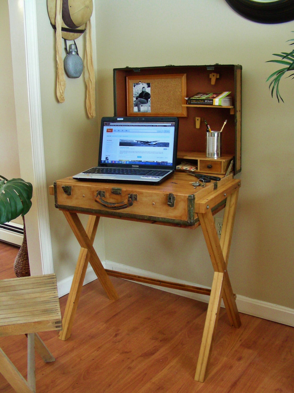 Suitcase Desk Suitcase Table Writing Desk Campaign Desk