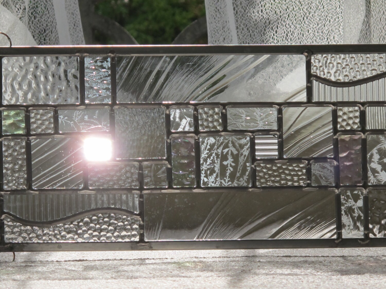 Clear Stained Glass by VancouverStainGlass on Etsy