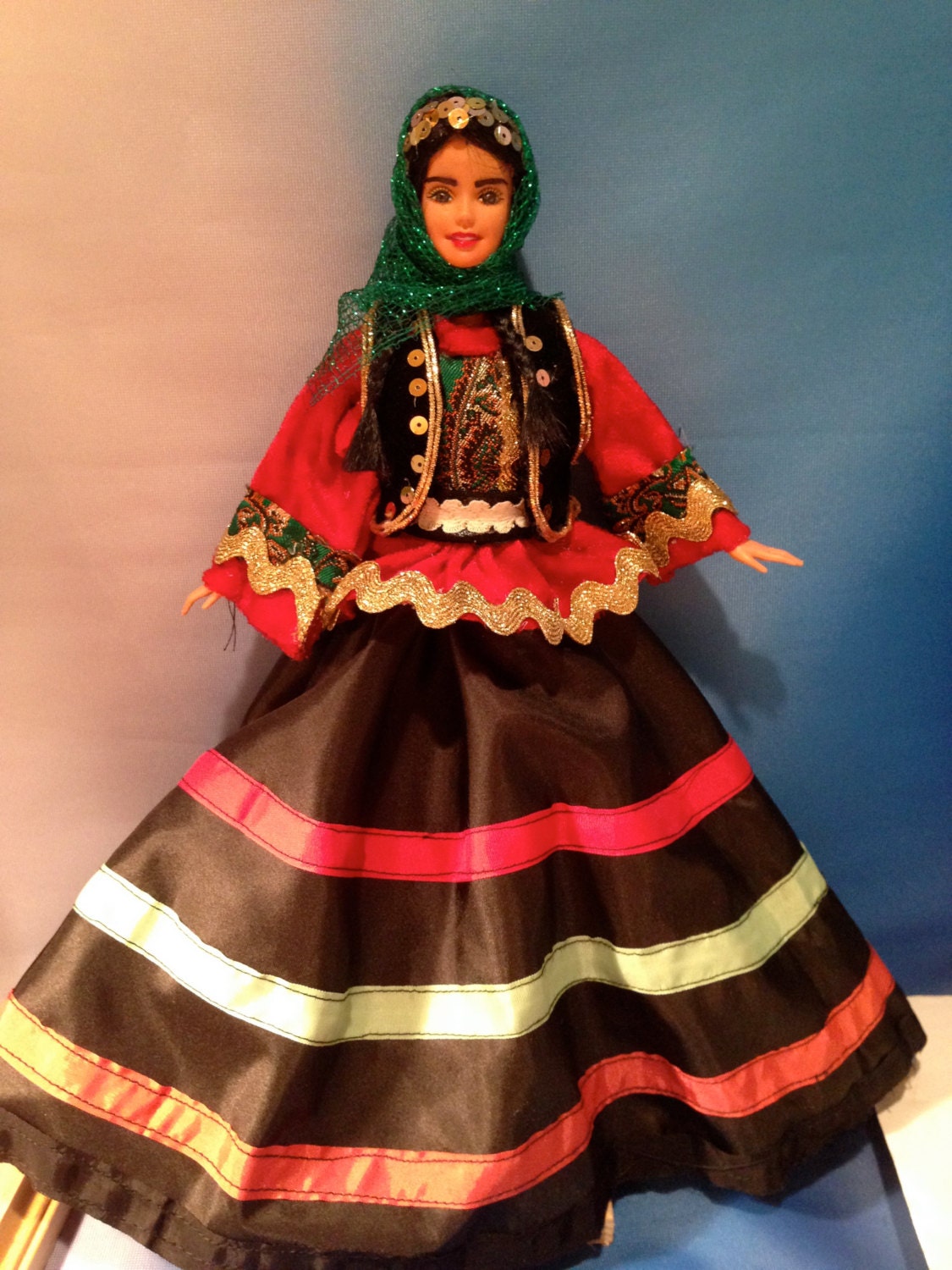 Traditional Persian Doll With Gilaki Costume By Smallmarii On Etsy