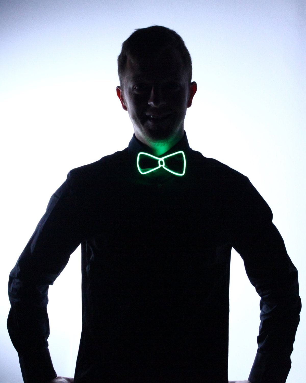 Black Light Up Bow TieChristmas Burning Man by ElectricStyles