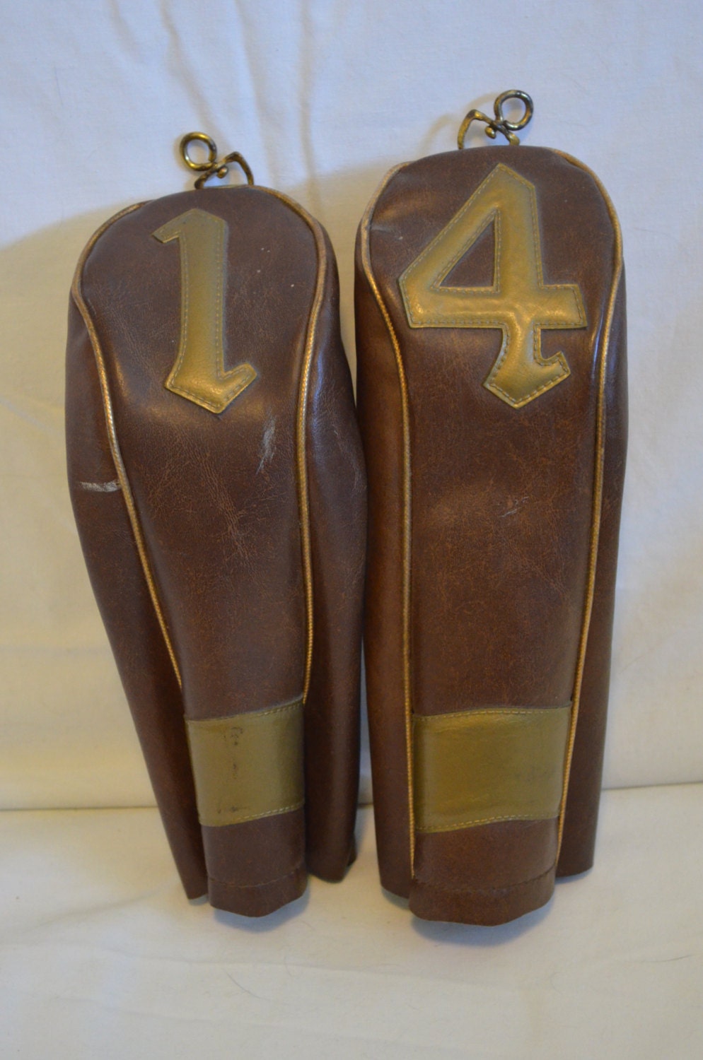 Vintage Leather Golf Club Covers For the 1 & 4 Iron