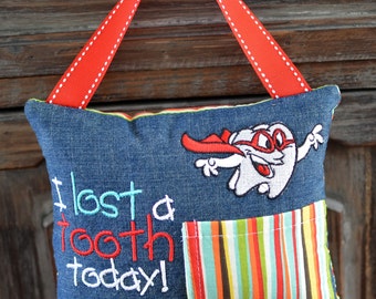 Lost a Tooth Fairy Pillow-Super Hero