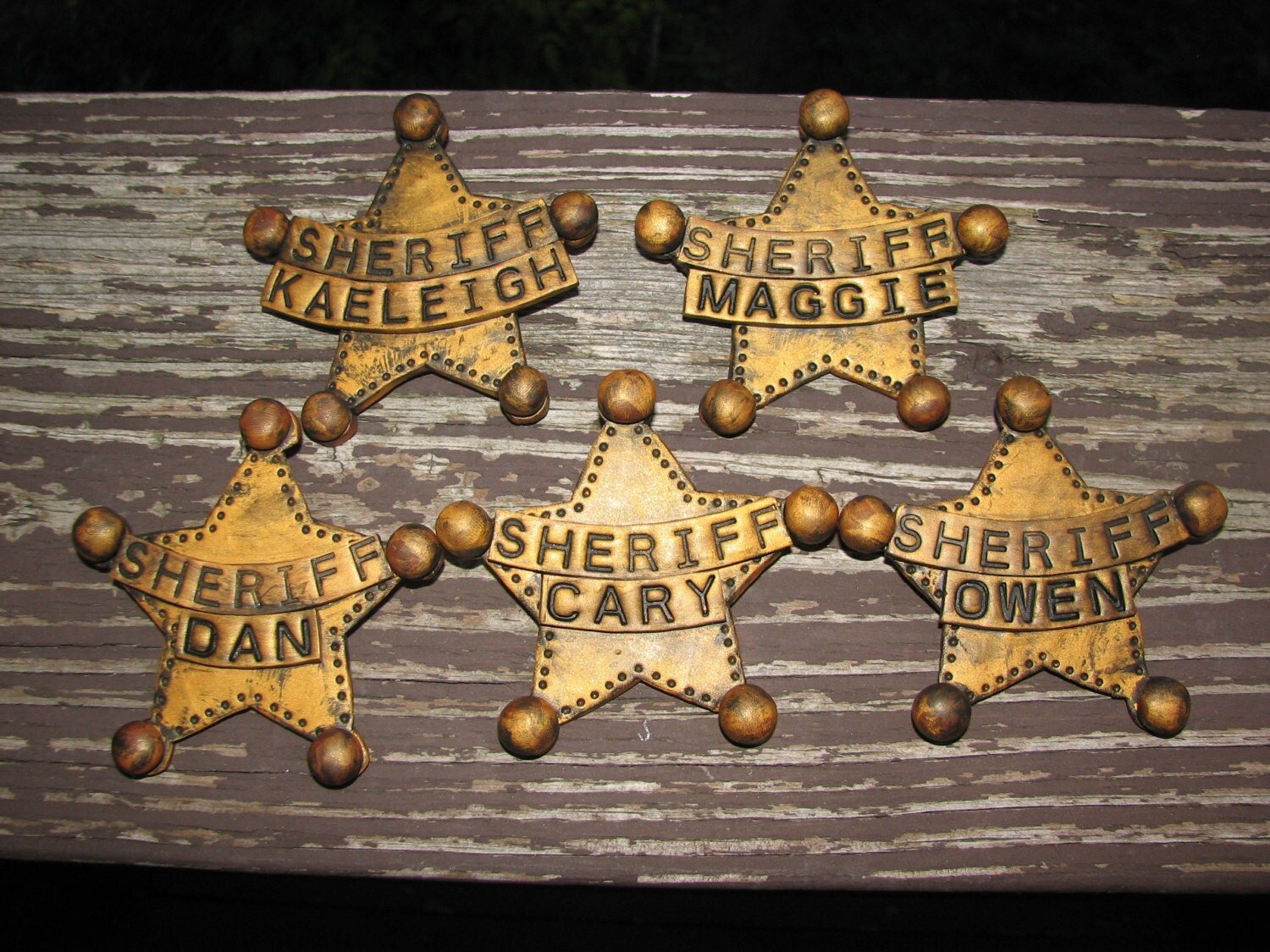 Childs Sheriff Badge Personalized