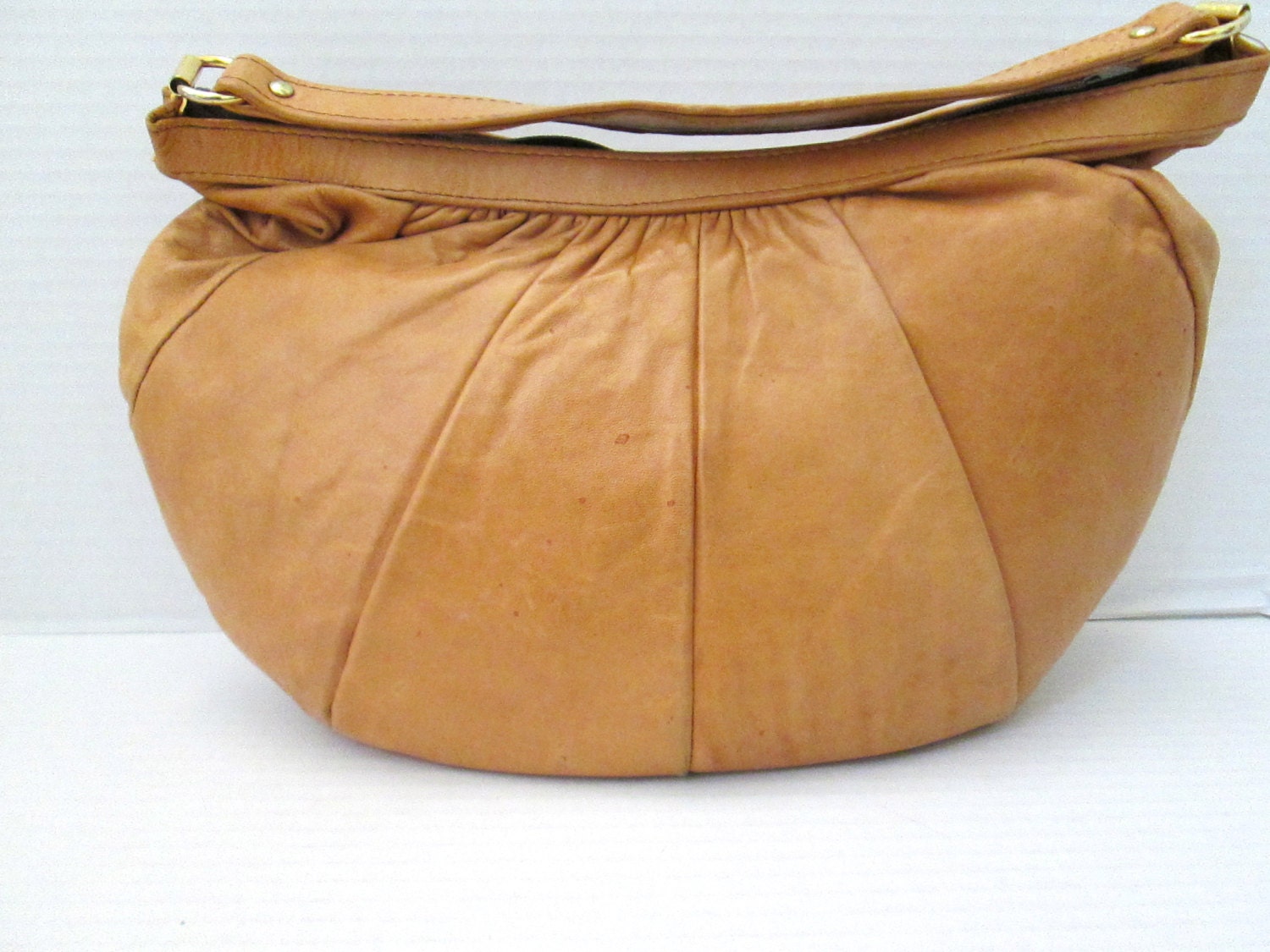 soft brown leather hobo bag