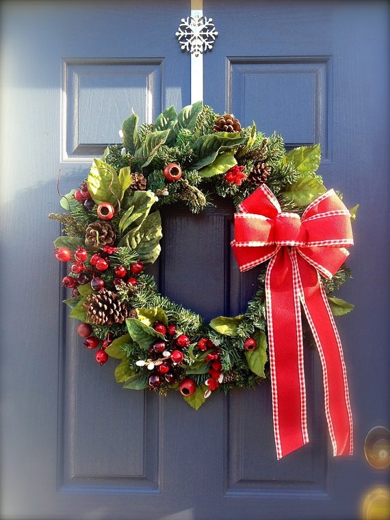 evergreen christmas wreath winter wreath by wreathsbyrebeccab evergreen christmas wreath winter wreath by wreathsbyrebeccab
