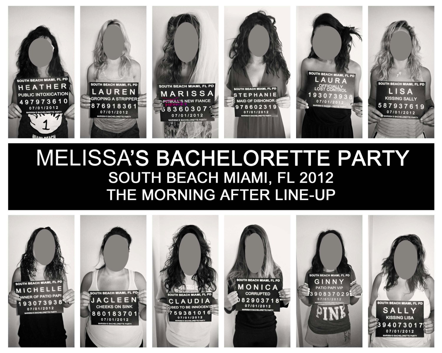 Photo Booth Prop Mug Shot / Mugshot Boards & by SincerelyKristi