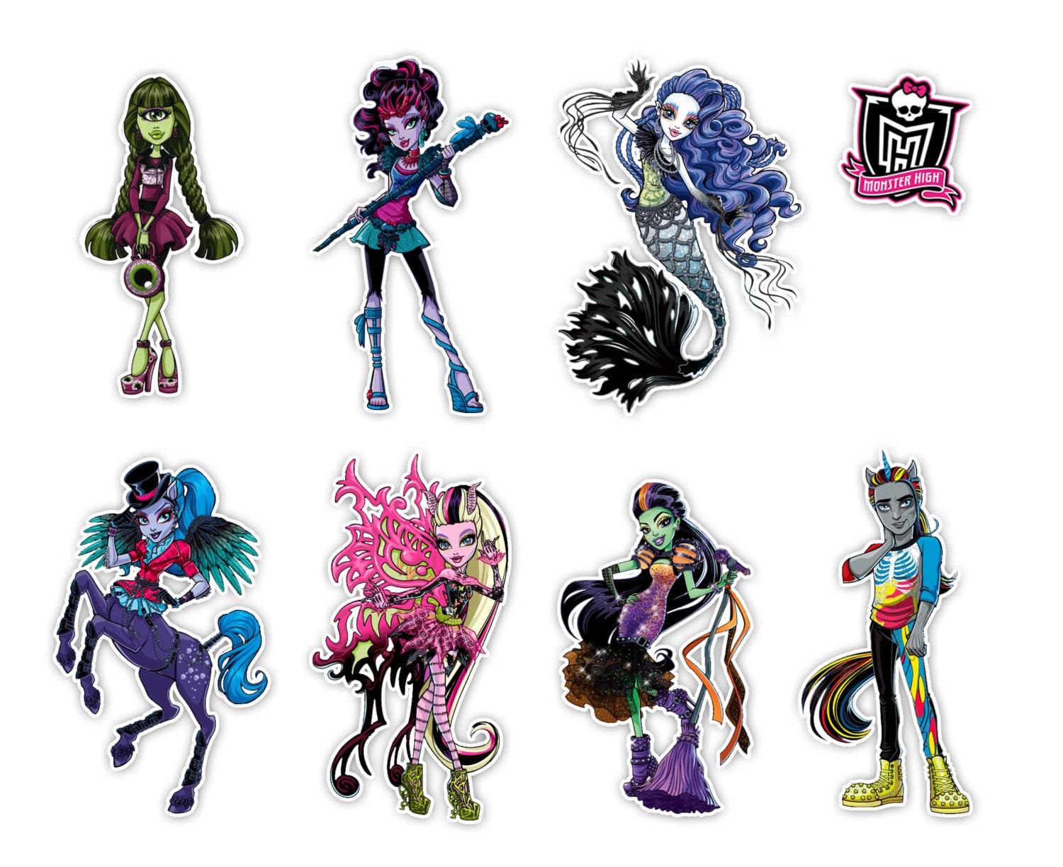 CT-001 MONSTER HIGH characters' cliparts Clip Art. 