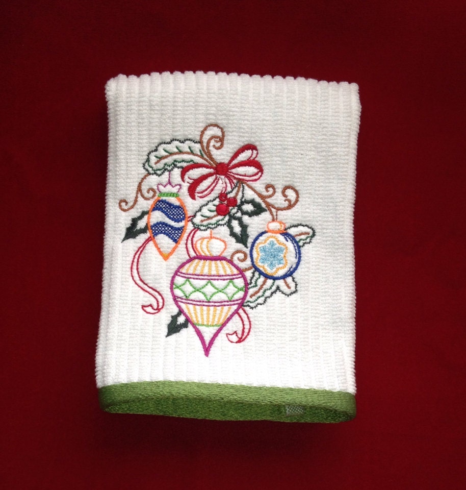 Decorative Holiday Hand Towels by NitasNeedle on Etsy