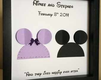 ... 3d Paper Art - Customize for the perfect wedding or anniversary gift