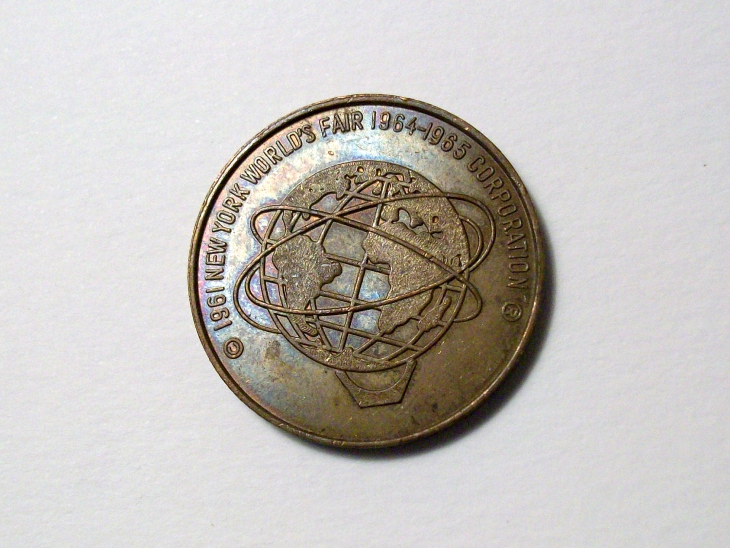 1961 New York World's Fair Commemorative token. Long