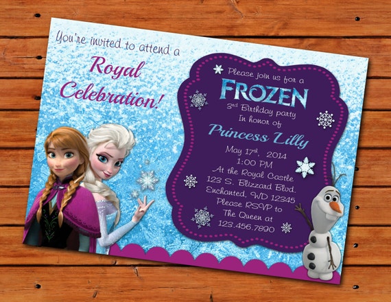 Frozen Theme Invitation 5