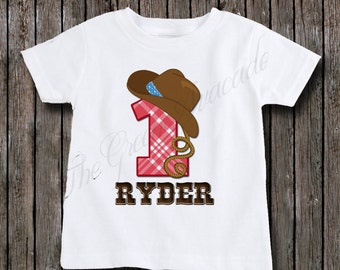 1st birthday cowboy shirt