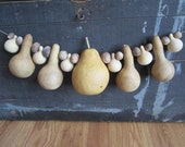Primitive or Fall Nutmeg and Dried Gourd Garland