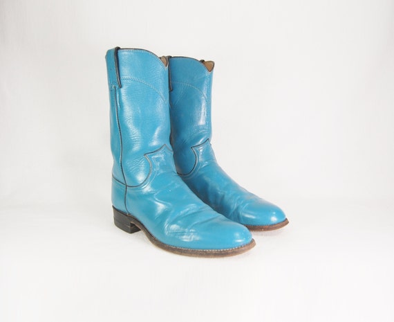 teal cowboy boots for women