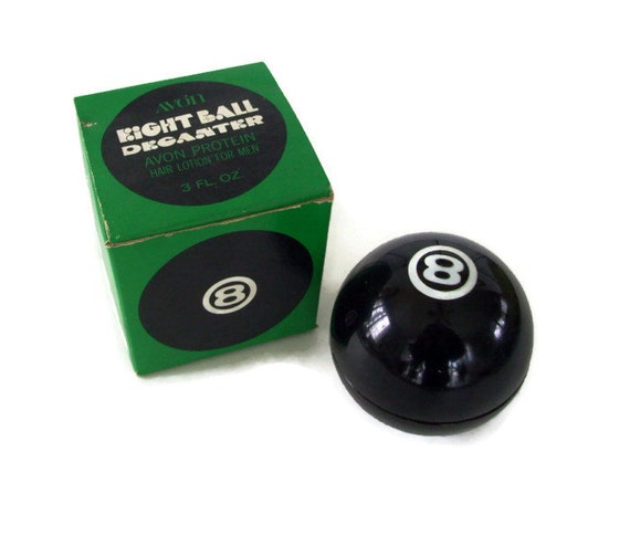 Vintage Avon Magic 8 Ball Decanter and Box 1970's
