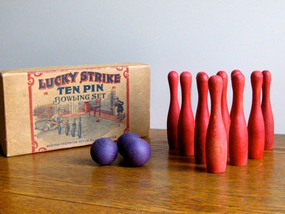 large ten pin bowling set