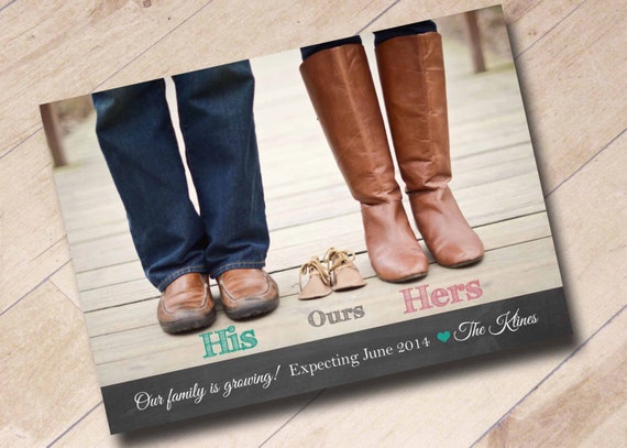 We're Expecting Announcement Shoe Photo Digital Printable