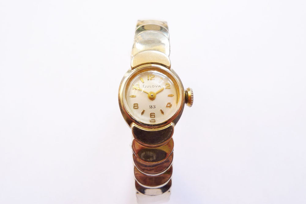 Bulova American Girl Ladies Watch 1958 USA 23 Jewel Gold