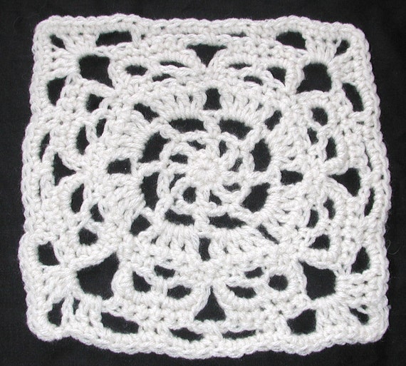 PDF Square Wheel Creepy Granny Skull Afghan Square Crochet