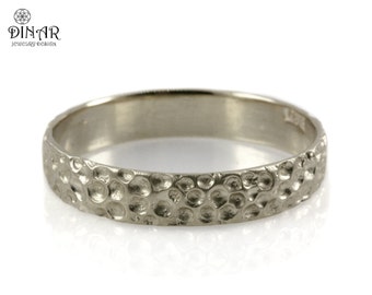 ... Hammered 14k white Gold ,men's single band ,Handmade women's wedding ... Hammered 14k white Gold ,men's single band ,Handmade women's wedding