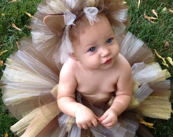 Lion Costume, Lion Tutu Costume, Cat Costume, Halloween Tutu Costume, Infant and Toddler Halloween Costume