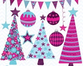 80% OFF SALE Holiday christmas clipart commercial use, vector graphics, digital clip art, digital images - CL399 Il_170x135