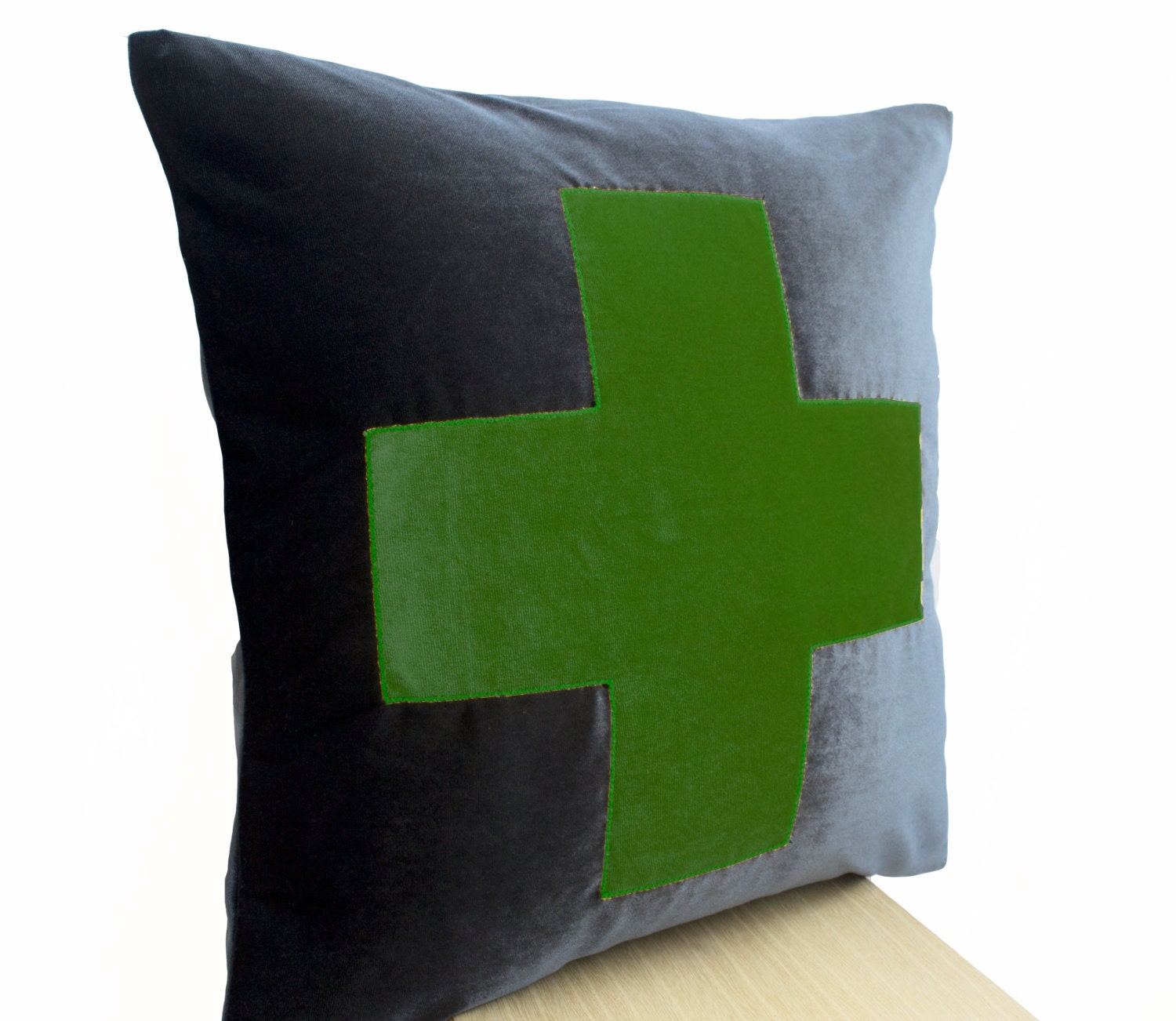 Grey Pillow Grey Green Throw Pillow Velvet by AmoreBeaute on Etsy