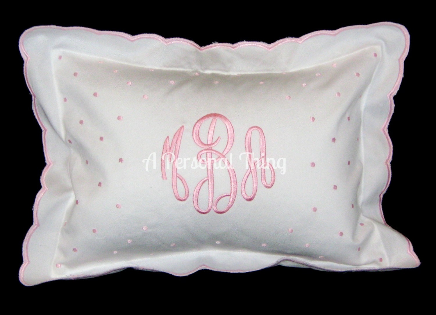 Monogrammed Baby Pillow