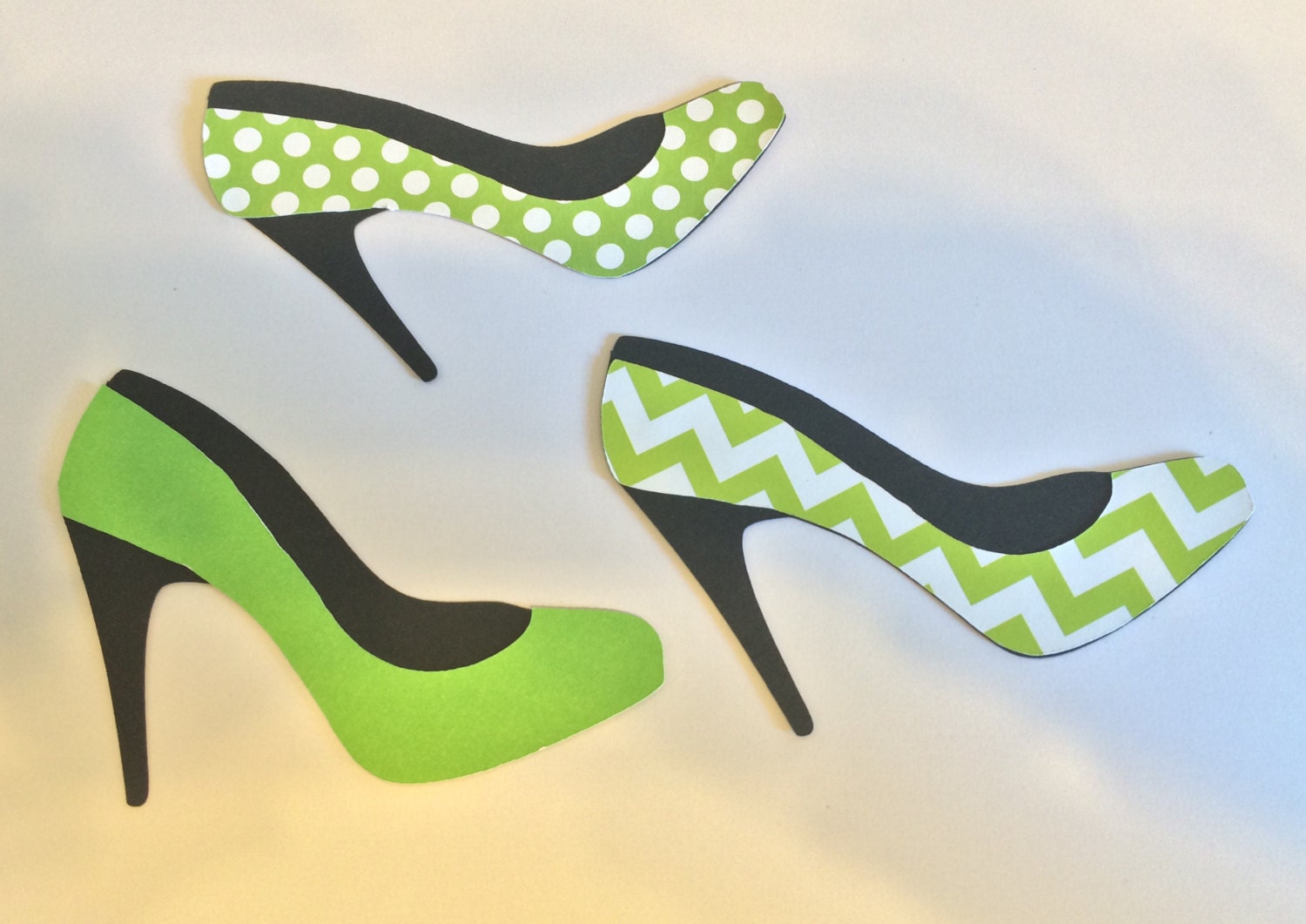 30 3 Die Cut High Heel Shoe Scrapbook Embellishment