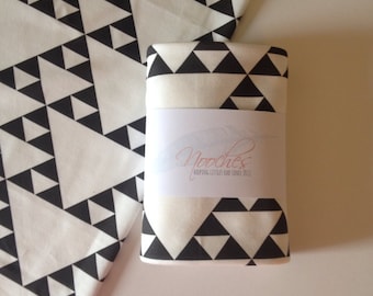 Black and White Pyramid Organic Swaddling Blanket