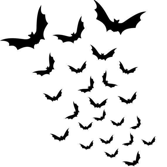 24 Halloween Decorations Bats Flying Bats Halloween Decor