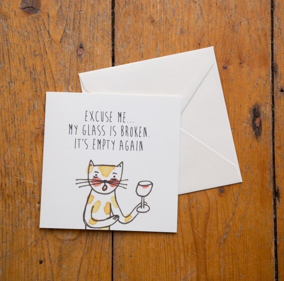 Items similar to Cute illustration greeting card on Etsy