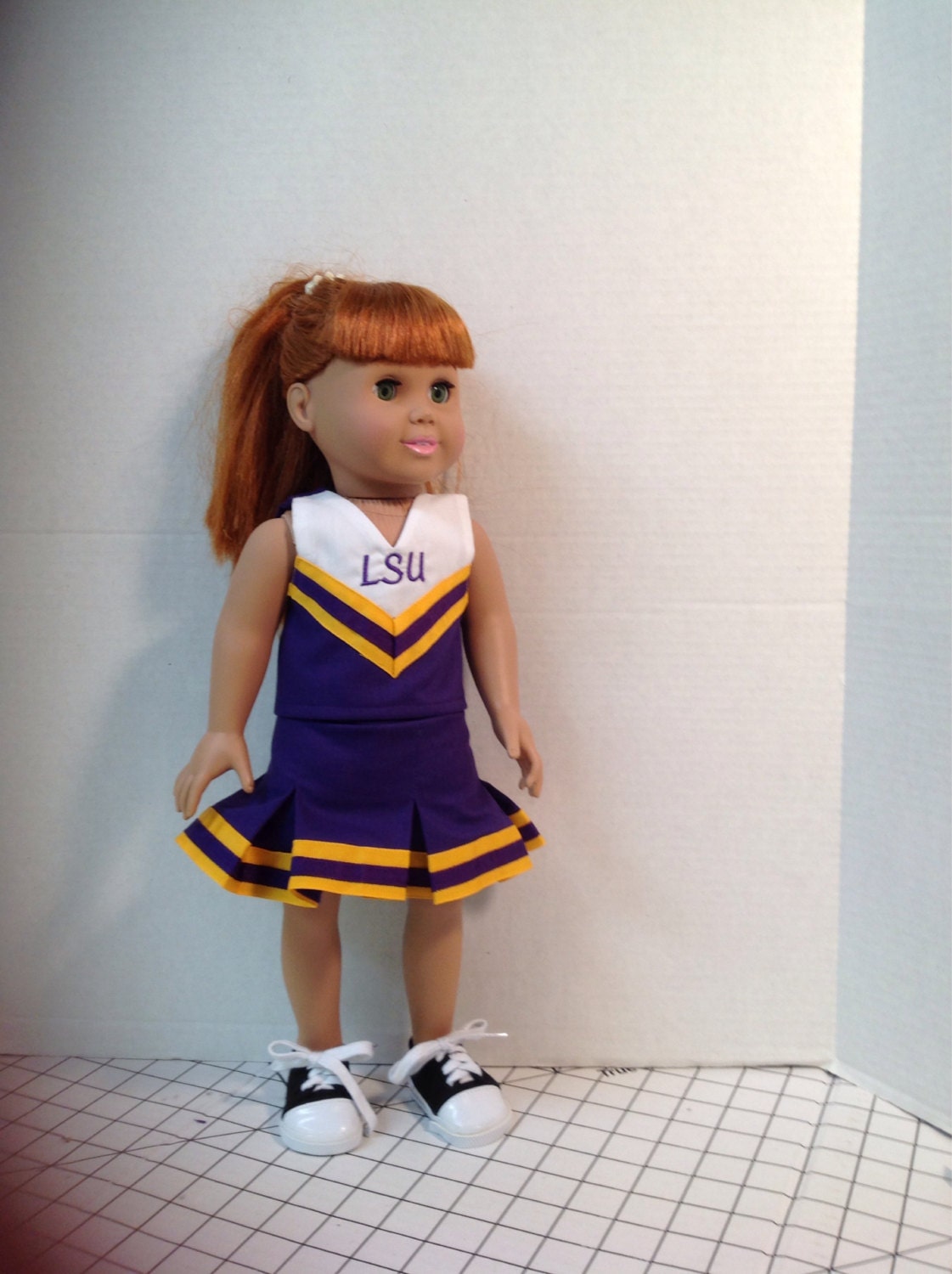 18 inch doll cheerleading outfit