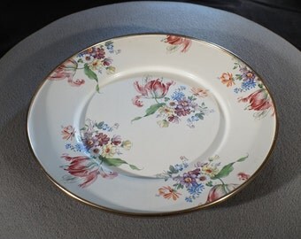 Lot De 4 Assiettes Mackenzie Childs Rubans & Carreaux - Porcelaine 10.5", Multicolore